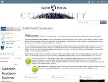 Tablet Screenshot of communities.earthportal.org